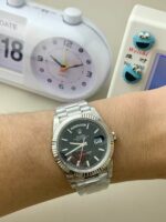 VS Factory Rolex Day-Date 40 White Gold Black Dial (228239) V2 1:1 Super Clone – DD3255 Movement - Image 5