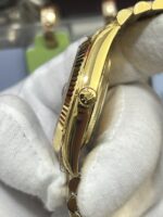 VS Factory Rolex Day-Date 40 Yellow Gold Green Roman Dial (228238) V2 1:1 Super Clone – DD3255 Movement - Image 6