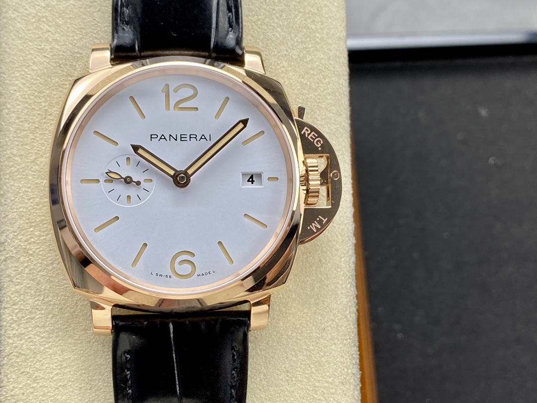 vsf-14584-eaa2fbb82d-a1709040472639_0168-1 VS Factory Panerai Luminor Due 42mm Rose Gold White Dial 1:1 Super Clone – DDP.900 Movement - Image 1