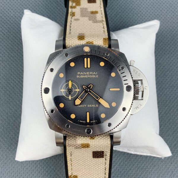 VS Factory Panerai Submersible GMT Navy SEALs 44mm PAM01323 1:1 Super Clone – DDP.900/GMT Movement