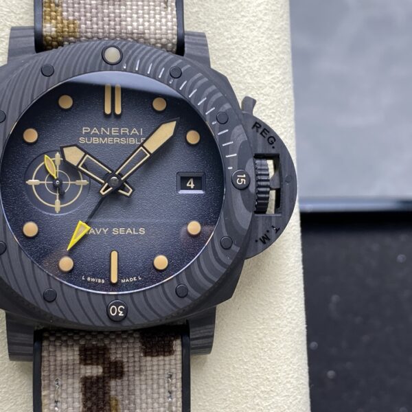 VS Factory Panerai Submersible GMT Navy SEALs Carbotech 44mm PAM01324 1:1 Super Clone – DDP.900/GMT Movement