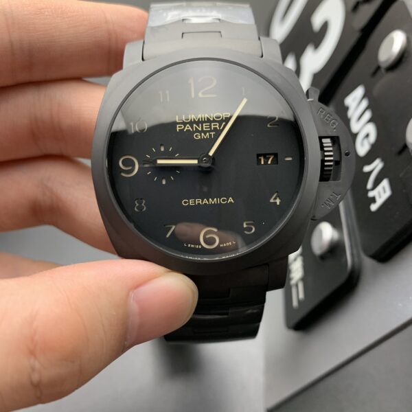 VS Factory Panerai Luminor 1950 “Tuttonero” GMT 44mm PAM00438 1:1 Super Clone – DDP.9001/B Movement