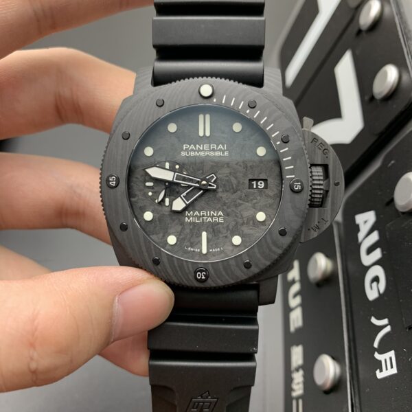 VS Factory Panerai Submersible Marina Militare Carbotech 47mm PAM00979 1:1 Super Clone – DDP.9010 Movement