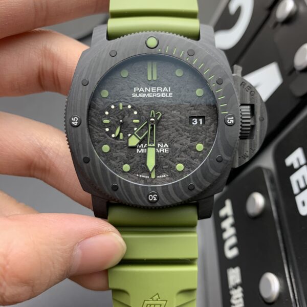 VS Factory Panerai Submersible Marina Militare Carbotech 47mm PAM00961 “COMSUBIN” 1:1 Super Clone – DDP.9010 Movement