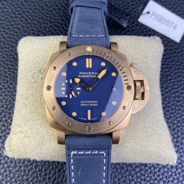 VS Factory Panerai Submersible Bronzo “Blu Abisso” 42mm PAM01074 1:1 Super Clone – DDP.900 Movement