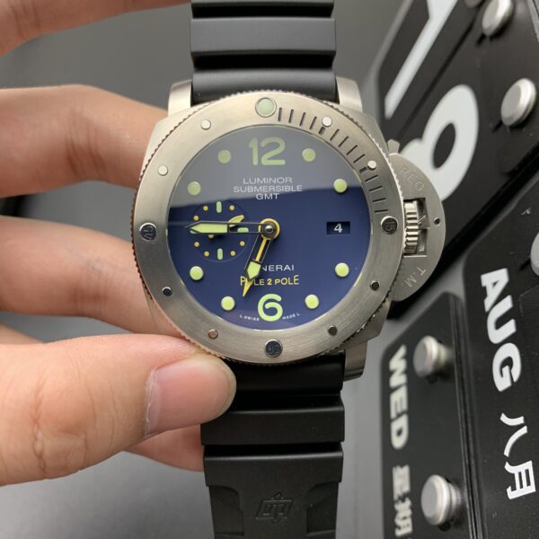 VS Factory Panerai Submersible GMT “Pole2Pole” 47mm PAM00719 (Alternate Intel) 1:1 Super Clone – DDP.9001 Movement