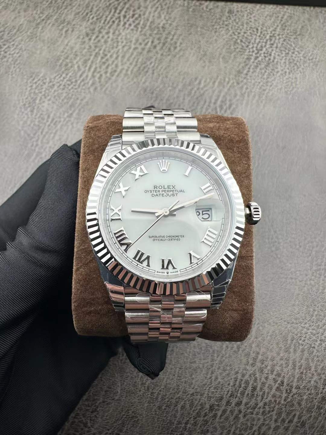 vsf-15344-69961a8417-2026-04-18_115043_505 VS Factory Rolex Datejust 41 Ref. 126334 “White Roman” 1:1 Super Clone – DD3235 Movement - Image 1