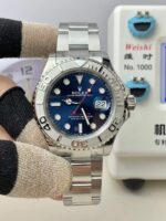 VS Factory Rolex Yacht-Master 40mm Blue Sunburst Dial Platinum Bezel Oyster Bracelet (126622) 1:1 Super Clone – DD3235 Movement - Image 2