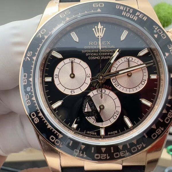VS Factory Rolex Cosmograph Daytona Black Dial Everose Gold (126515LN) 1:1 Super Clone – DD4131 Movement