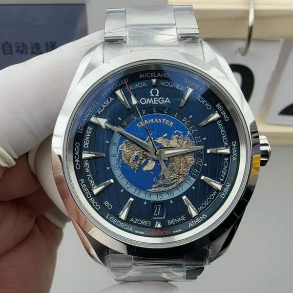 VS Factory Omega Seamaster Aqua Terra Worldtimer 43mm Ref. 220.10.43.22.03.001 1:1 Super Clone – DD8938 Movement