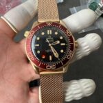 VS Factory Omega Seamaster 300M 007 “NTTD” Custom Rose Gold（210.60.42.20.03.001） 1:1 Super Clone – DD8806 Movement