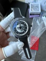 VS Factory Omega Seamaster Planet Ocean 600M Worldtimer “Stealth Black” Custom （220.92.43.22.99.001）1:1 Super Clone – DD Caliber 8938 - Image 5