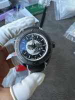 VS Factory Omega Seamaster Planet Ocean 600M Worldtimer “Stealth Black” Custom （220.92.43.22.99.001）1:1 Super Clone – DD Caliber 8938 - Image 6