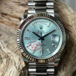 VS Factory Rolex Day-Date 40 Ref. 228236 “Platinum Ice Blue” V2 Upgrade 1:1 Super Clone – DD3255 Movement