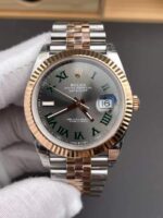VS Factory Rolex Datejust 41 “Wimbledon” Everose Gold (126331) 1:1 Super Clone – DD3235 Movement - Image 4