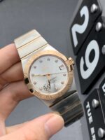 VS Factory Omega Constellation 38mm Two-Tone Rose Gold Diamond Dial (123.20.38.21.52.001) 1:1 Super Clone – DD8500 Movement - Image 3