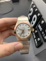 VS Factory Omega Constellation 38mm Two-Tone Rose Gold Diamond Dial (123.20.38.21.52.001) 1:1 Super Clone – DD8500 Movement - Image 2