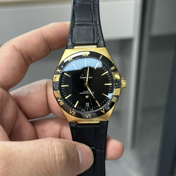VS Factory Omega Constellation 41mm Yellow Gold Black Ceramic (131.63.41.21.01.001) 1:1 Super Clone – DD8900 Movement