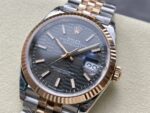 VS Factory Rolex Datejust 36mm Slate Fluted Motif Dial Fluted Bezel Two-Tone Rose Gold Jubilee Bracelet (126231) 1:1 Super Clone – DD3235 Movement - Image 4