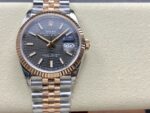 VS Factory Rolex Datejust 36mm Slate Fluted Motif Dial Fluted Bezel Two-Tone Rose Gold Jubilee Bracelet (126231) 1:1 Super Clone – DD3235 Movement - Image 2