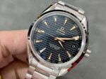 VS Factory Omega Seamaster Aqua Terra 150M 41.5mm Black Wave Dial 18K Rose Gold Hands Stainless Steel Bracelet (231.10.42.21.01.006) 1:1 Super Clone – DD8500 Movement - Image 4