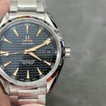 VS Factory Omega Seamaster Aqua Terra 150M 41.5mm Black Wave Dial 18K Rose Gold Hands Stainless Steel Bracelet (231.10.42.21.01.006) 1:1 Super Clone – DD8500 Movement