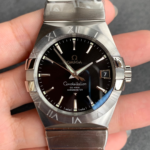 VS Factory Omega Constellation 38mm Black Sunburst Dial Steel Bezel Stainless Steel Bracelet (123.10.38.21.01.001) 1:1 Super Clone – DD8500 Movement - Image 2