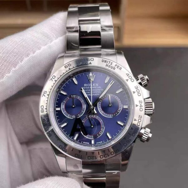 VS Factory Rolex Cosmograph Daytona 40mm Blue Dial (116509) 1:1 Super Clone – DD4130 Movement