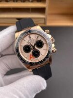 VS Factory Rolex Cosmograph Daytona 40mm Rosegold Sundust Dial (116515LN) Rubber Strap1:1 Super Clone – DD4131 Movement - Image 2