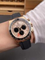 VS Factory Rolex Cosmograph Daytona 40mm Rosegold Sundust Dial (116515LN) Rubber Strap1:1 Super Clone – DD4131 Movement - Image 8