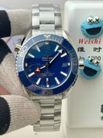 VS Factory Omega Seamaster Planet Ocean 600M GMT Blue Dial (215.30.44.22.03.001) 1:1 Super Clone – DD8906 Movement - Image 2