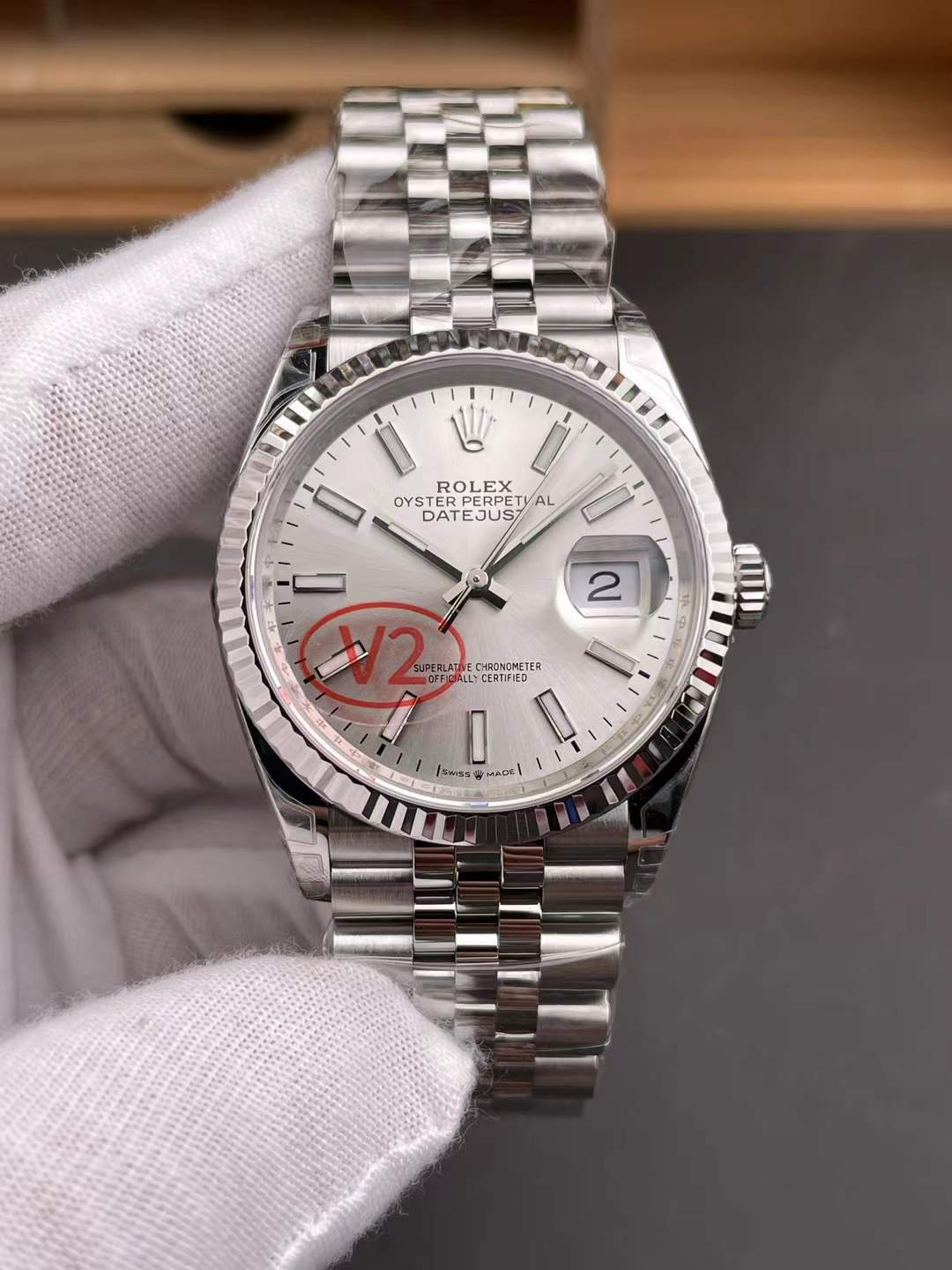 vsf-16161-6a0d3df6ed-2026-05-13_110552_697 VS Factory Rolex Datejust 36 Silver Dial (126234) 1:1 Super Clone – DD3235 Movement - Image 1