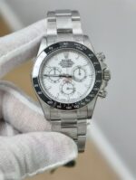 VS Factory Rolex Cosmograph Daytona 40mm “Panda” White Dial Exhibition Caseback (126502LN) 1:1 Super Clone – DD4131 Movement