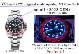 VS Factory ceramic bezel comparison