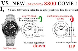 VS Factory Omega movement calendar adjustment