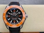 VS Factory Omega Seamaster Ultra Deep 45.5mm Orange Bezel Grey Dial (215.32.46.21.06.001) 1:1 Super Clone – DD8912 Movement - Image 2