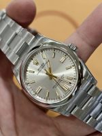 VS Factory Rolex Oyster Perpetual 36 Silver Dial Smooth Bezel Oyster Bracelet (126000) 1:1 Super Clone – DD3230 Movement - Image 3