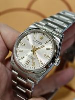VS Factory Rolex Oyster Perpetual 36 Silver Dial Smooth Bezel Oyster Bracelet (126000) 1:1 Super Clone – DD3230 Movement - Image 5
