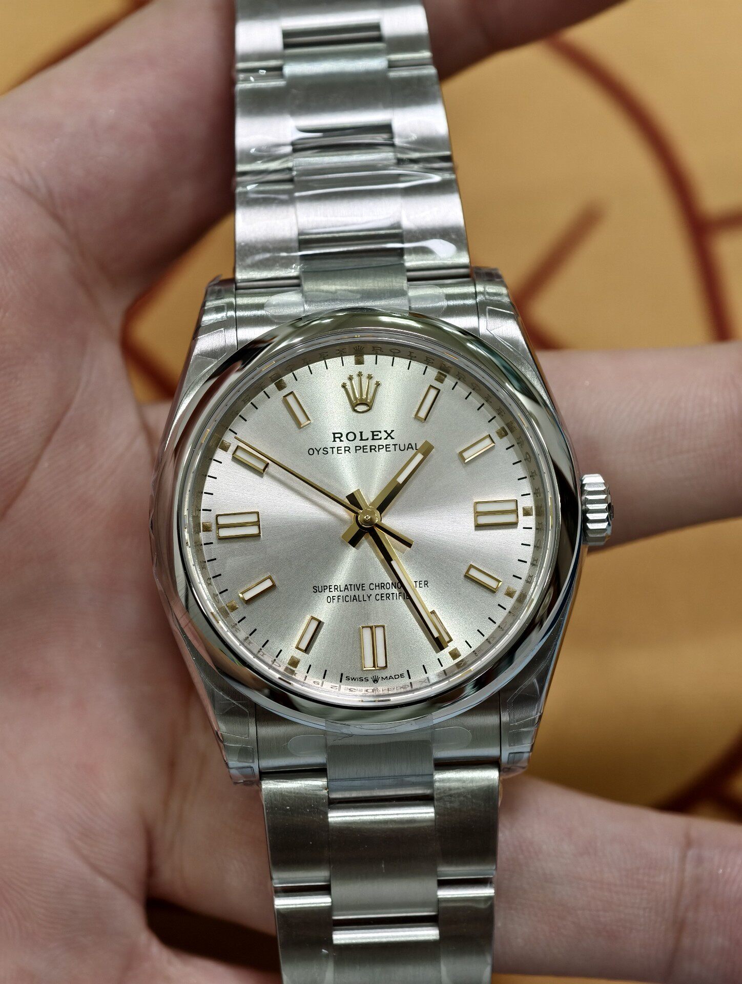 a1779676197604_0182-1 VS Factory Rolex Oyster Perpetual 36 Silver Dial Smooth Bezel Oyster Bracelet (126000) 1:1 Super Clone – DD3230 Movement - Image 1