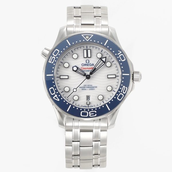 VS Factory Omega Seamaster Diver 300M 42mm White Dial Blue Bezel (210.30.42.20.04.002) 1:1 Super Clone – DD8800 Movement