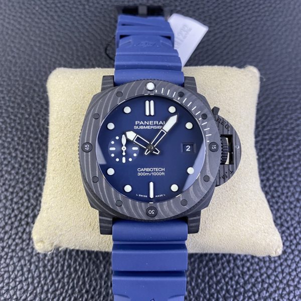 VS Factory Panerai Submersible Carbotech 44mm Blue Dial (PAM01232) 1:1 Super Clone – DDP.9000 Movement