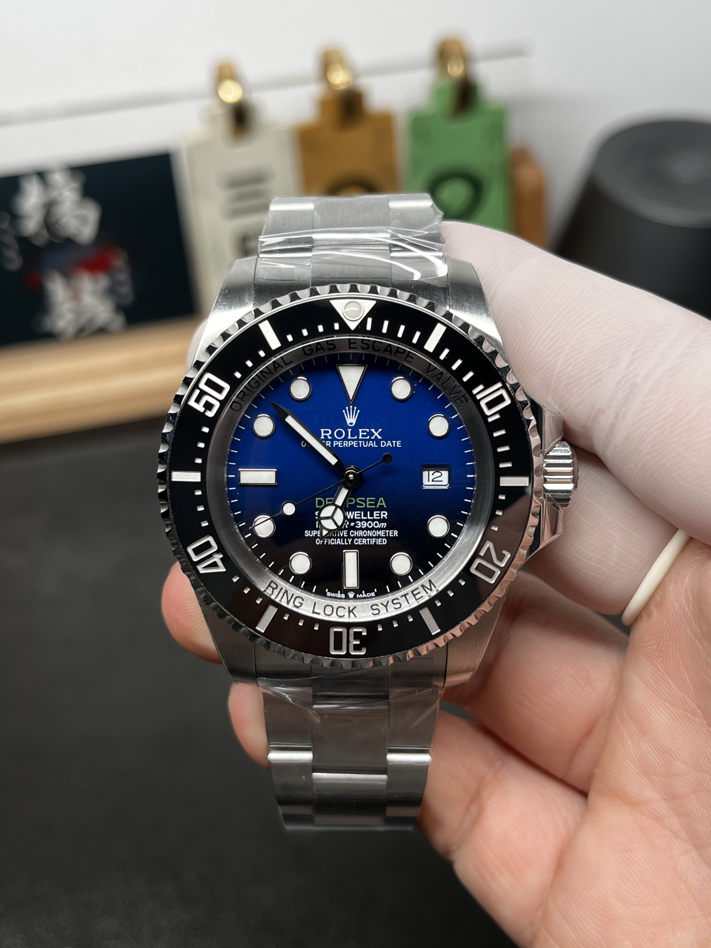i1772996271939_7429_0_0 VS Factory Rolex Deepsea 126660 44mm Gradient Blue Dial 1:1 Super Clone – DD3235 Movement - Image 1