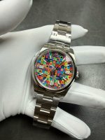 VS Factory Rolex Oyster Perpetual 41mm Multicolor Dial Smooth Bezel Oyster Bracelet(134300) 1:1 Super Clone – DD3230 Movement - Image 3