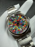 VS Factory Rolex Oyster Perpetual 41mm Multicolor Dial Smooth Bezel Oyster Bracelet(134300) 1:1 Super Clone – DD3230 Movement - Image 4