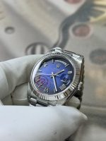 VS Factory Rolex Day-Date 40mm White Gold Gradient Blue Roman Dial (228239) 1:1 Super Clone – DD3255 Movement - Image 4