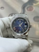 VS Factory Rolex Day-Date 40mm White Gold Gradient Blue Roman Dial (228239) 1:1 Super Clone – DD3255 Movement