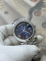 VS Factory Rolex Day-Date 40mm White Gold Gradient Blue Roman Dial (228239) 1:1 Super Clone – DD3255 Movement - Image 5