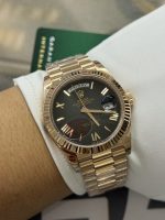 VS Factory Rolex Day-Date 40mm Everose Gold Ombré Grey Roman Dial (228235) 1:1 Super Clone – DD3255 Movement - Image 5