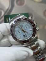 VS Factory Rolex Cosmograph Daytona 40mm Platinum Ice Blue Baguette Diamond Dial (116506) 1:1 Super Clone – DD4130 Movement - Image 5