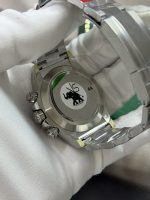 VS Factory Rolex Cosmograph Daytona 40mm Platinum Ice Blue Baguette Diamond Dial (116506) 1:1 Super Clone – DD4130 Movement - Image 7